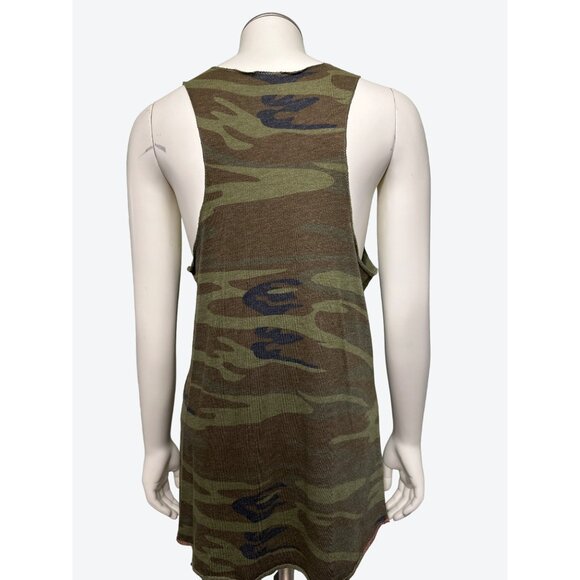 Alternative Earth Racer Tank Speed Lab Camouflage Scooped Neck Tank Top Size LG - Picture 3 of 10